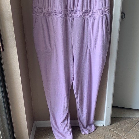 NWT TORRID Purple Henley Terry Cloth Jumpsuit - Picture 6 of 11